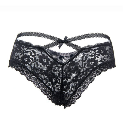 QUEEN LINGERIE - BRAGUITA DE ENCAJE FLORAL S/M