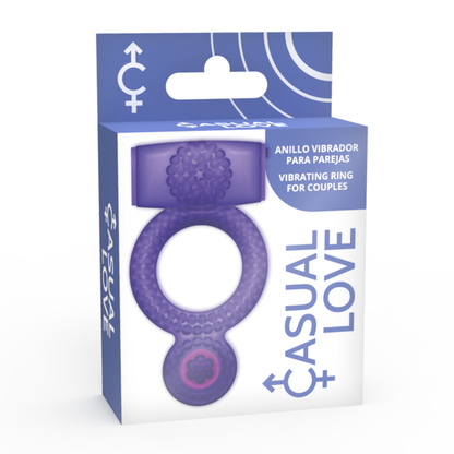 CASUAL LOVE - ANILLO VIBRADOR DOBLE PLACER MORADO