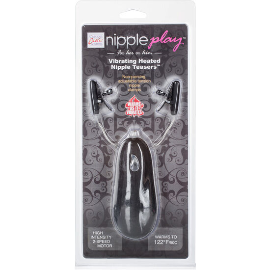 CALEXOTICS - VIBR HEATED NIPPLE TEASERS BLACK