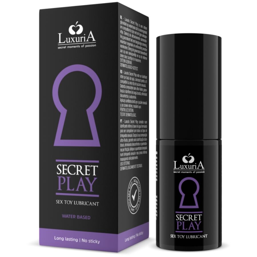 LUBRICANTE PARA JUGUETES SEXUALES INTIMATELINE LUXURIA - SECRET PLAY 30 ML