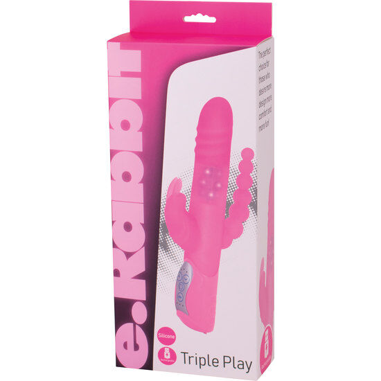 SEVEN CREATIONS - E RABBIT TRIPLE PLAY PINK TRIPLE STIMULATION VIBRATOR