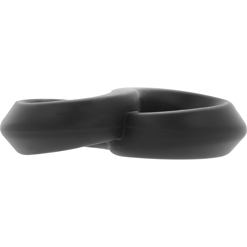 POWERING - ANILLO PARA PENE Y TESTÍCULOS SUPER FLEXIBLE Y RESISTENTE PR12 NEGRO