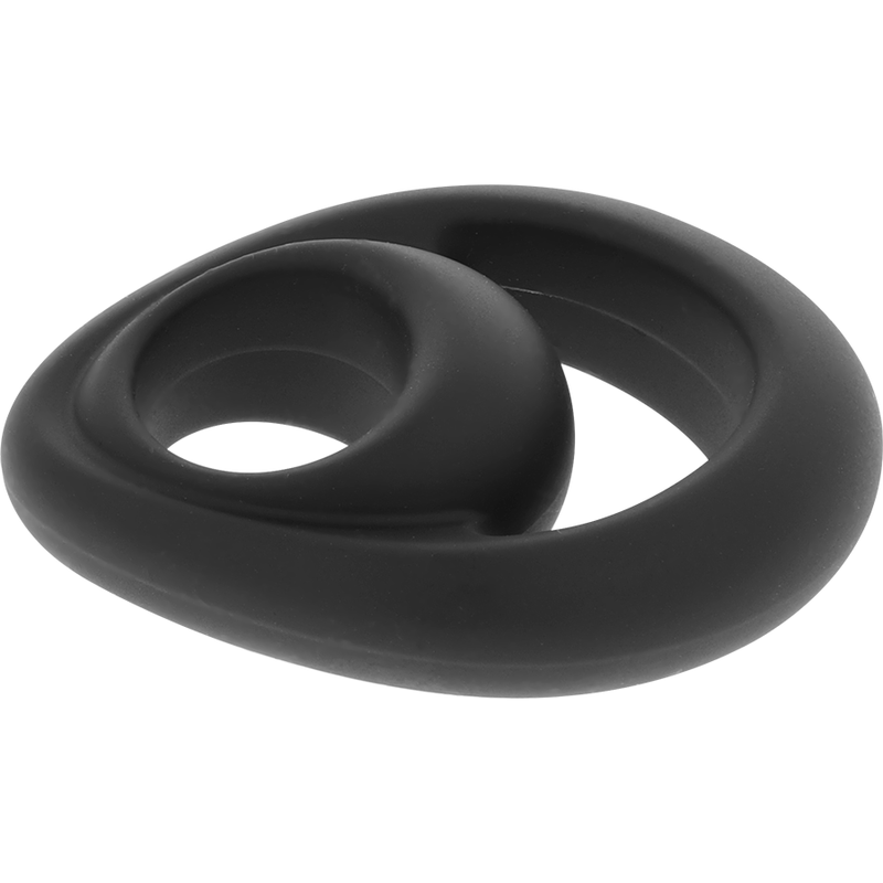 POWERING - ANILLO PARA PENE Y TESTÍCULOS SUPER FLEXIBLE Y RESISTENTE PR14 NEGRO