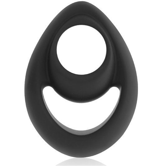 POWERING - ANILLO PARA PENE Y TESTÍCULOS SUPER FLEXIBLE Y RESISTENTE PR14 NEGRO