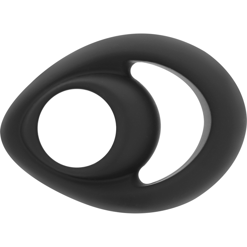 POWERING - ANILLO PARA PENE Y TESTÍCULOS SUPER FLEXIBLE Y RESISTENTE PR14 NEGRO