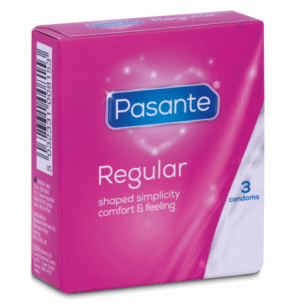 PASANTE - PRESERVATIVO GAMA REGULAR 3 UNIDADES