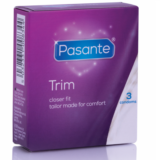 PASANTE - CONDÓN FINO THIN TRIM MS 3 UNIDADES