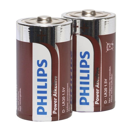 PHILIPS - PILAS ALCALINAS POWER D LR20 PACK 2