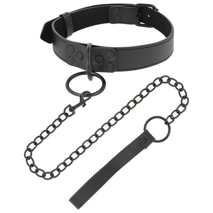 OSCURIDAD - COLLAR NEGRO CON CADENA