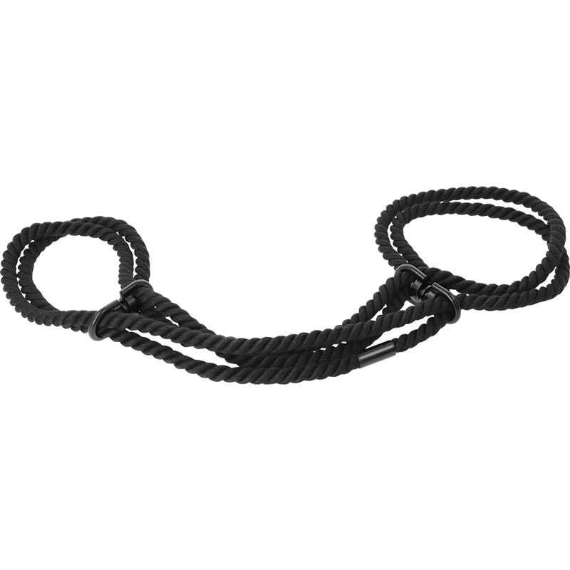 DARKNESS - 100% COTTON ROPE HANDCUFFS OR ANKLE HANDCUFFS