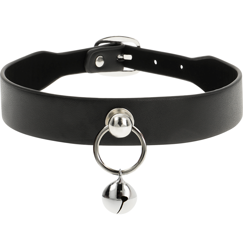 COQUETTE CHIC DESIRE - COLLAR DE CUERO VEGANO ACCESORIO MUJER SONAJERO/ARO