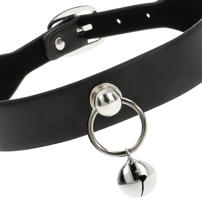 COQUETTE CHIC DESIRE - COLLAR DE CUERO VEGANO ACCESORIO MUJER SONAJERO/ARO