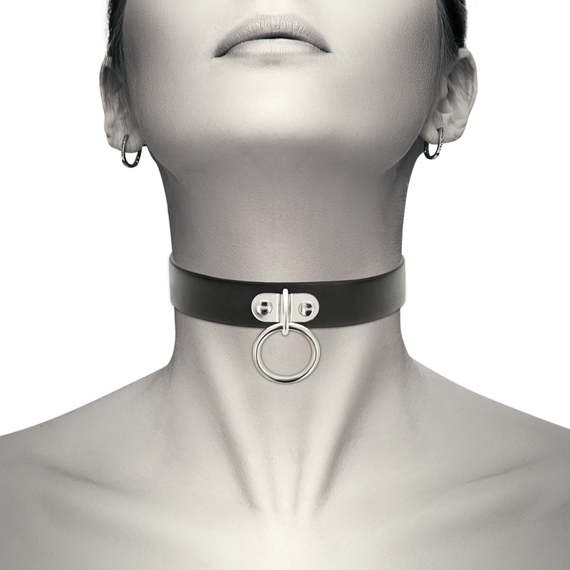 COQUETTE CHIC DESIRE - VEGAN LEATHER NECKLACE WOMAN FETISH ACCESSORY