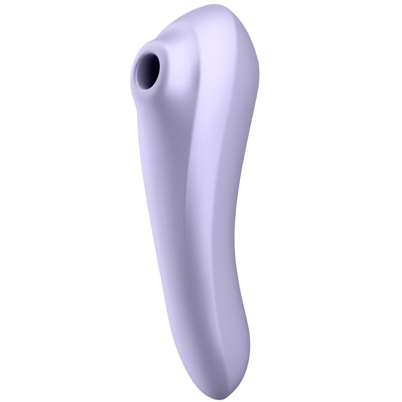 SATISFYER - VIBRADOR DUAL PLEASURE AIR PULSE MALVA