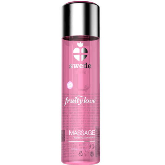 SWEDE - FRUITY LOVE ACEITE DE MASAJE EFECTO CALOR VINO ESPUMOSO DE FRESA 120 ML