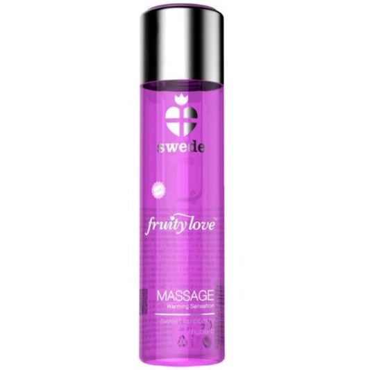 SWEDE - FRUITY LOVE ACEITE DE MASAJE EFECTO CALOR FRAMBUESA ROSA Y RUIBARBO 60 ML