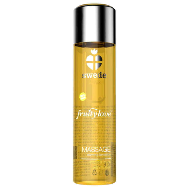 SWEDE - FRUITY LOVE ACEITE DE MASAJE EFECTO CALOR TROPICAL FRUITY CON MIEL 120 ML.