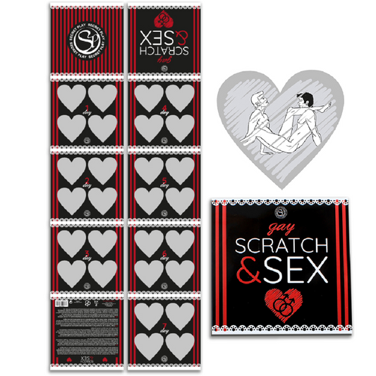 SECRETPLAY - JUEGO SCRATCH &amp; SEX PARA PAREJAS GAY (ES/EN/FR/PT/DE)