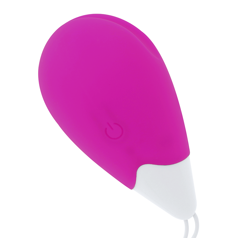 OHMAMA - TEXTURED VIBRATING EGG 10 MODES PURPLE AND WHITE