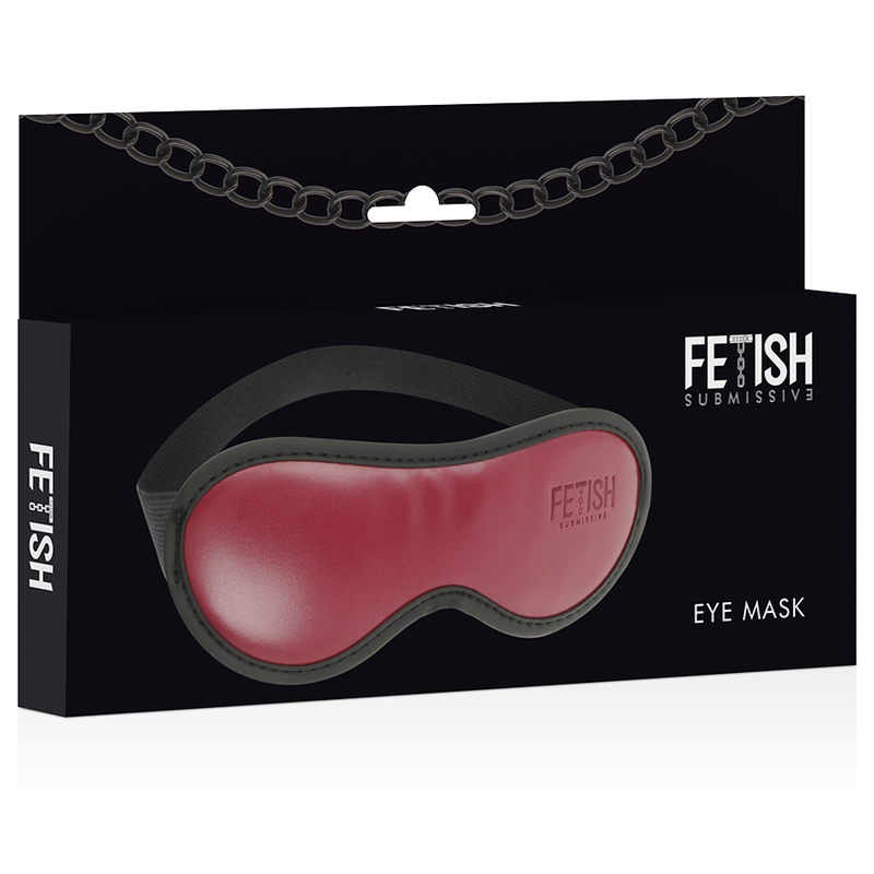 FETISH SUBMISSIVE DARK ROOM - VEGAN LEATHER MASK WITH NEOPRENE LINING