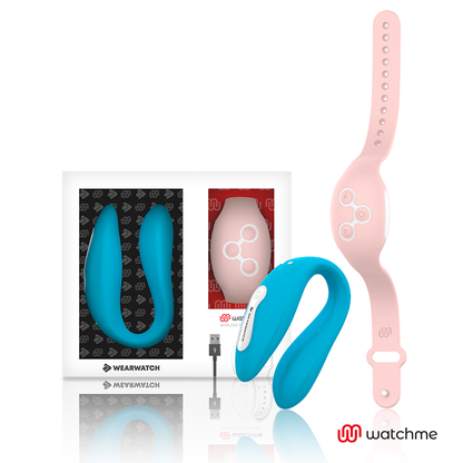 WEARWATCH - WATCHME TECNOLOGÍA DUAL VIBRADOR INDIGO / ROSA