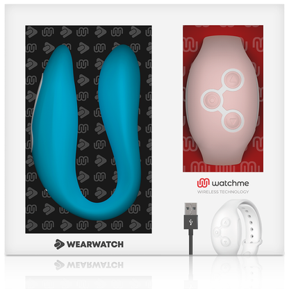 WEARWATCH - WATCHME TECNOLOGÍA DUAL VIBRADOR INDIGO / ROSA