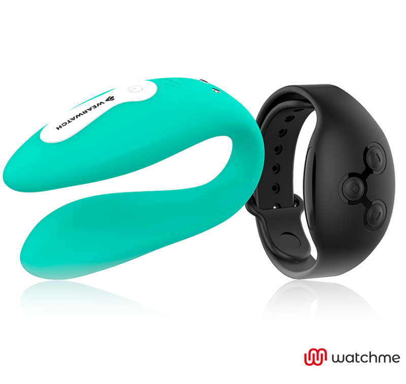 WEARWATCH - RELOJ VIBRADOR DE DOBLE TECNOLOGÍA AGUAMARINA / JET