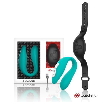 WEARWATCH - RELOJ VIBRADOR DE DOBLE TECNOLOGÍA AGUAMARINA / JET