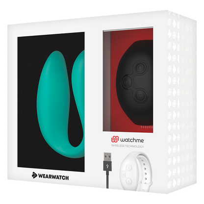 WEARWATCH - RELOJ VIBRADOR DE DOBLE TECNOLOGÍA AGUAMARINA / JET