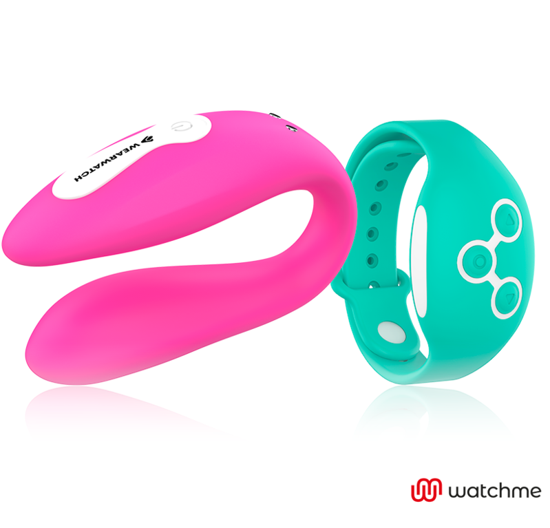 WEARWATCH - RELOJ DE DOBLE TECNOLOGÍA CON VIBRADOR FUCSIA/AGUA DE MAR