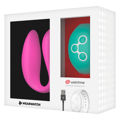 WEARWATCH - RELOJ DE DOBLE TECNOLOGÍA CON VIBRADOR FUCSIA/AGUA DE MAR