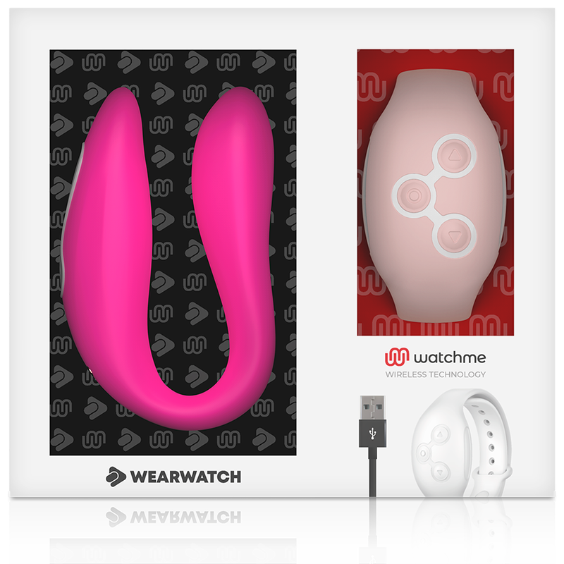 WEARWATCH - WATCHME TECNOLOGÍA DUAL VIBRADOR FUCSIA / ROSA