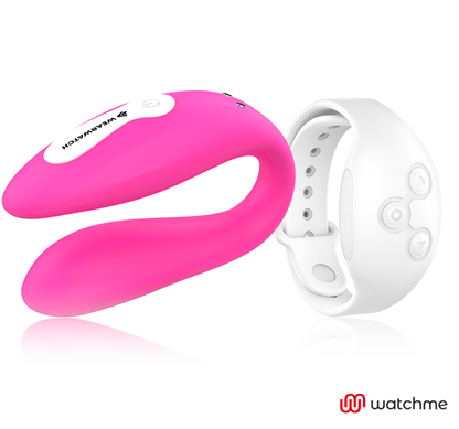 WEARWATCH - WATCHME TECNOLOGÍA DUAL VIBRADOR FUCSIA / NIEVE