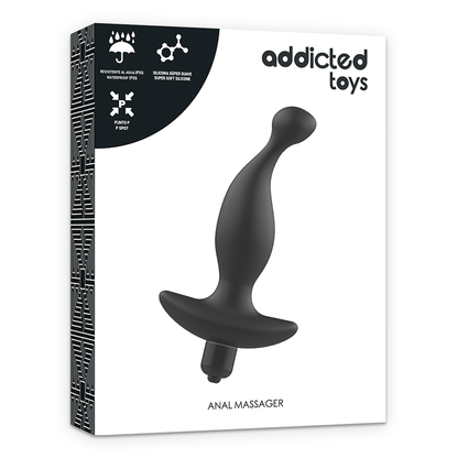 ADDICTED TOYS - ANAL MASSAGER WITH BLACK VIBRATIONMODEL 1